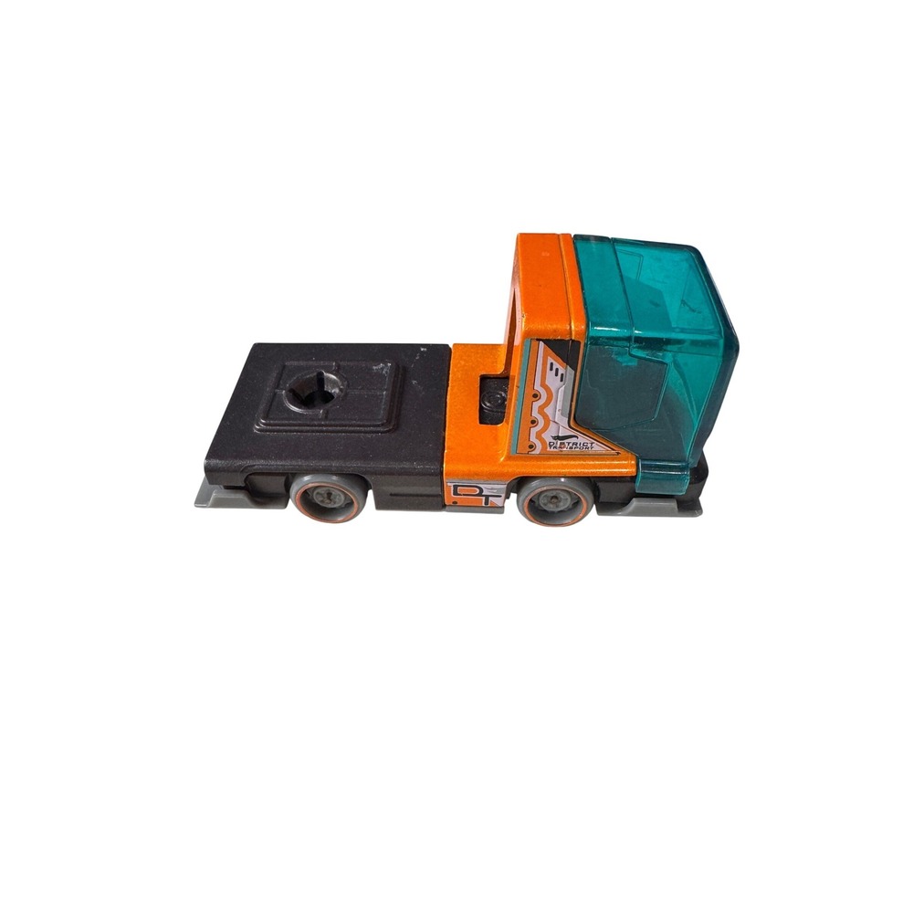 Hot Wheels District Transport Orange Black Teal Cab Diecast Hauler‎ GRT98 2020